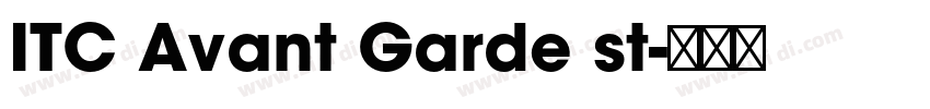 ITC Avant Garde st字体转换